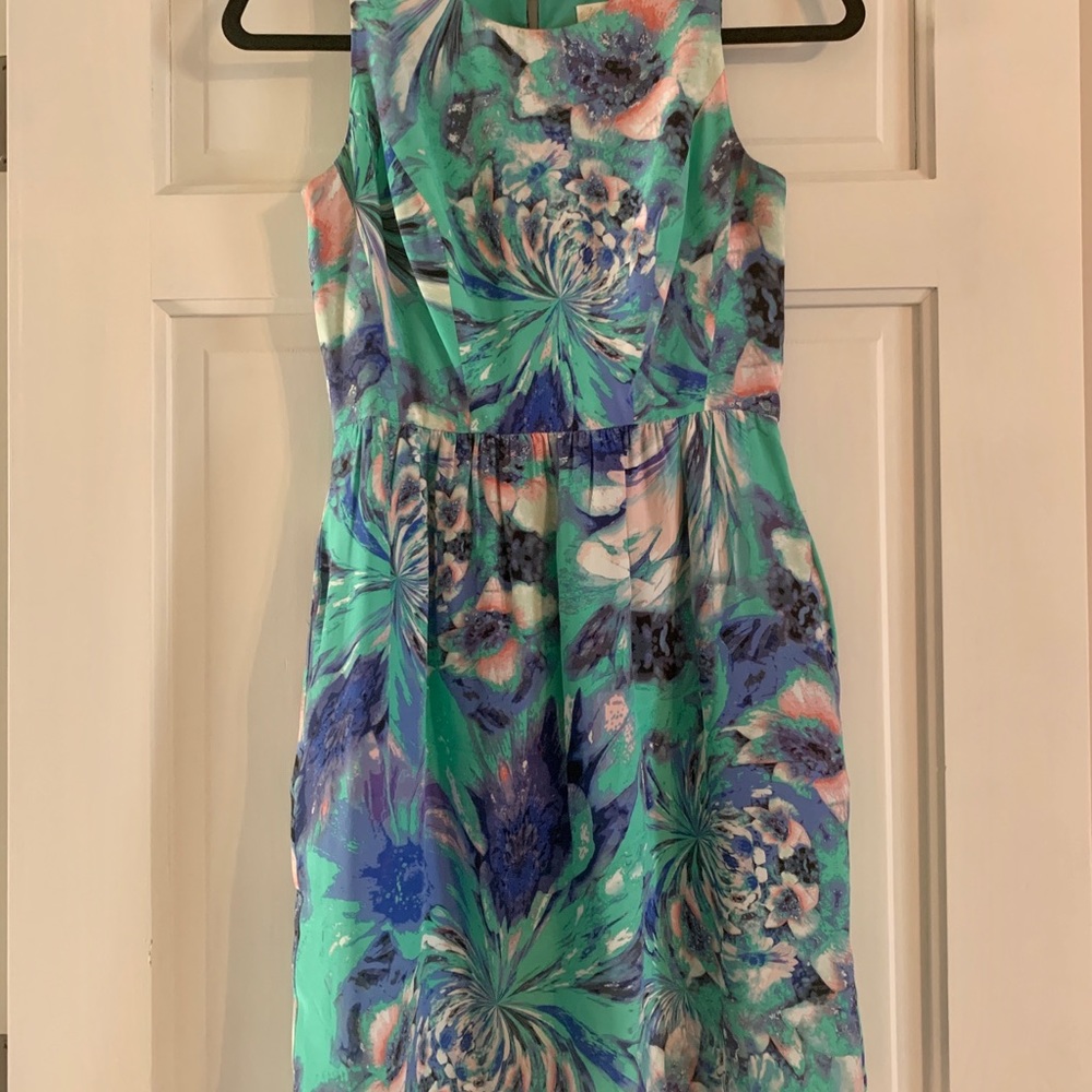 Shoshanna watercolor mini dress